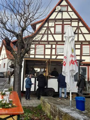 Silvesterständerle - die ersten Gäste